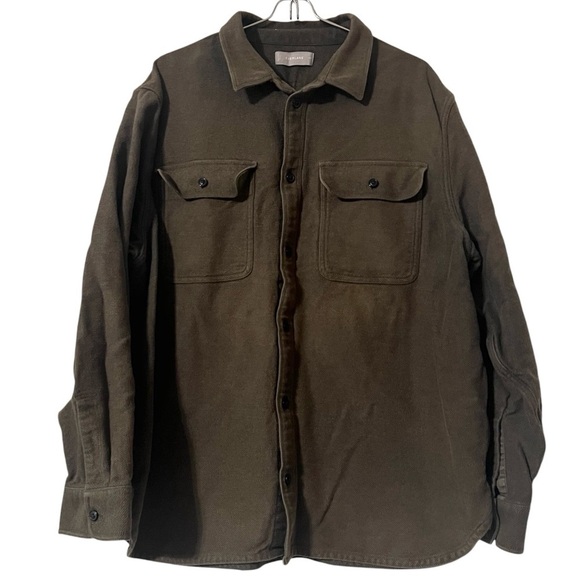 Everlane Men's Heavyweight Overshirt Shacket in Heathered Green Sz XXL *Flawed* - Picture 1 of 15
